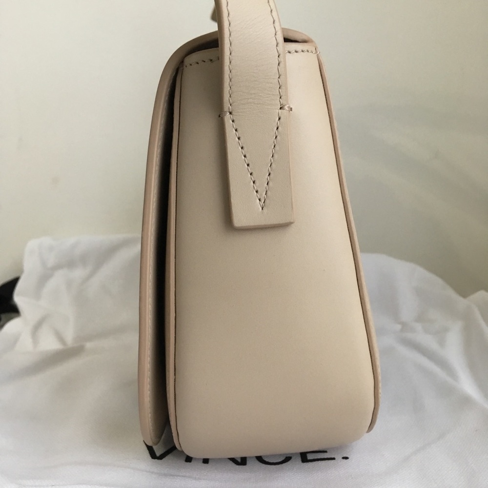 Vince Modern V Lizard Embossed Leather Crossbody - Picture 2 of 8